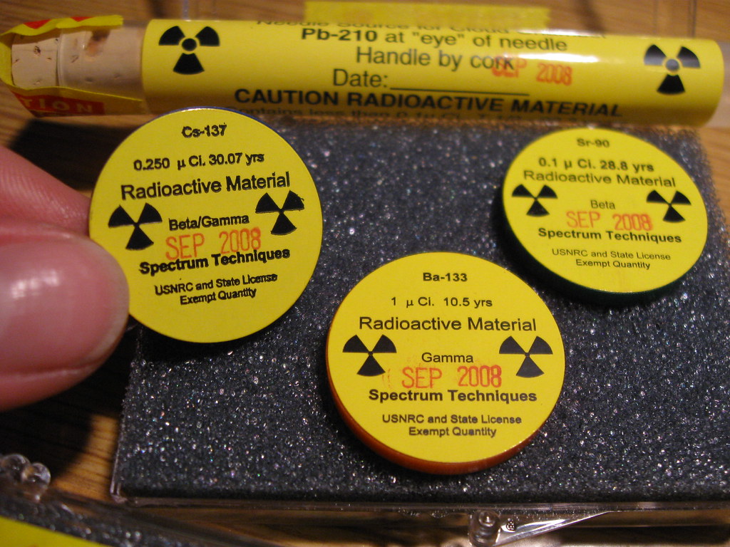 Caesium 137, Strontium 90, Barium 133, Lead 210 a photo