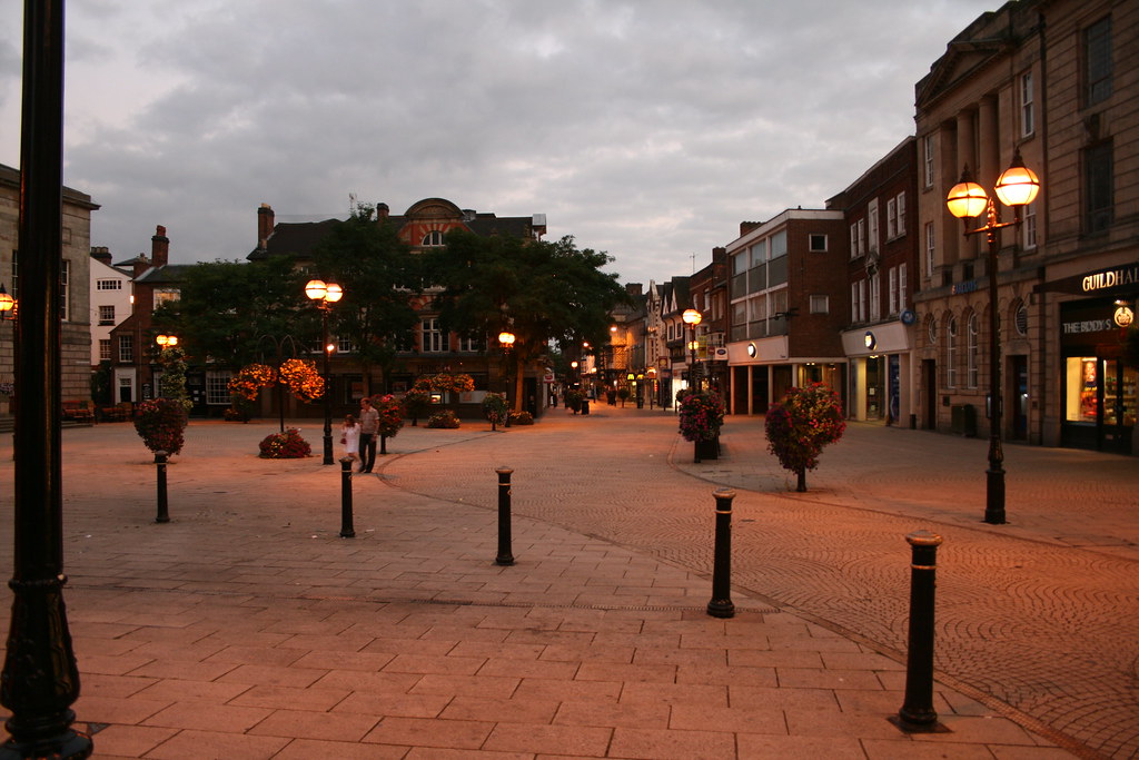 Stafford Town Centre (1) Looking down the high street of S… Flickr