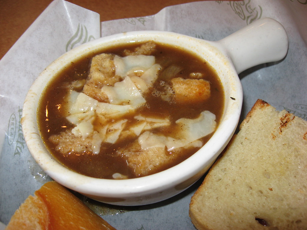 Panera Bread French onion soup Flickr Photo Sharing!