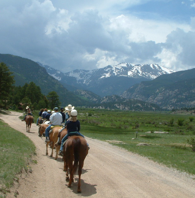 Horseback riding in the scenic Rocky Mountains Flickr Photo Sharing!