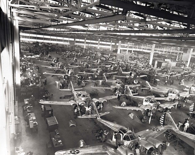 AT9 trainers at CurtissWright factory, 1941 Flickr Photo Sharing!