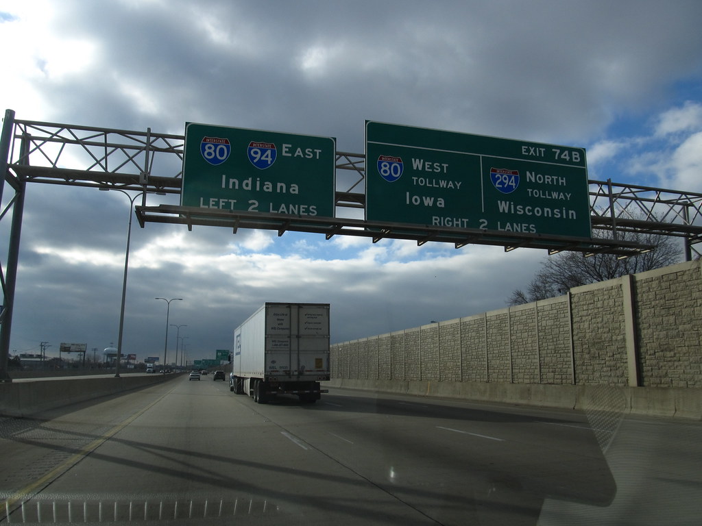 Directions To Interstate 94 East I94 Eastbound Approaching I80, Chicago, Illinois Flickr