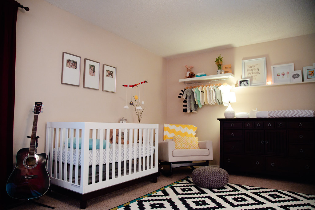 Nursery Nook in Master Bedroom Home Tour Fresh Mommy Blog