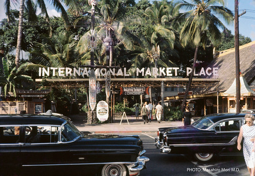 Retro pic International Marketplace Hawaii Waikiki, Hawaii, Places