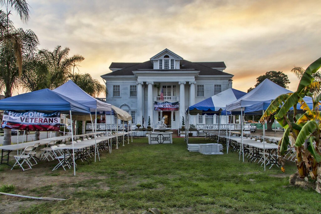 Downey Daily Photos Rives Mansion Veterans