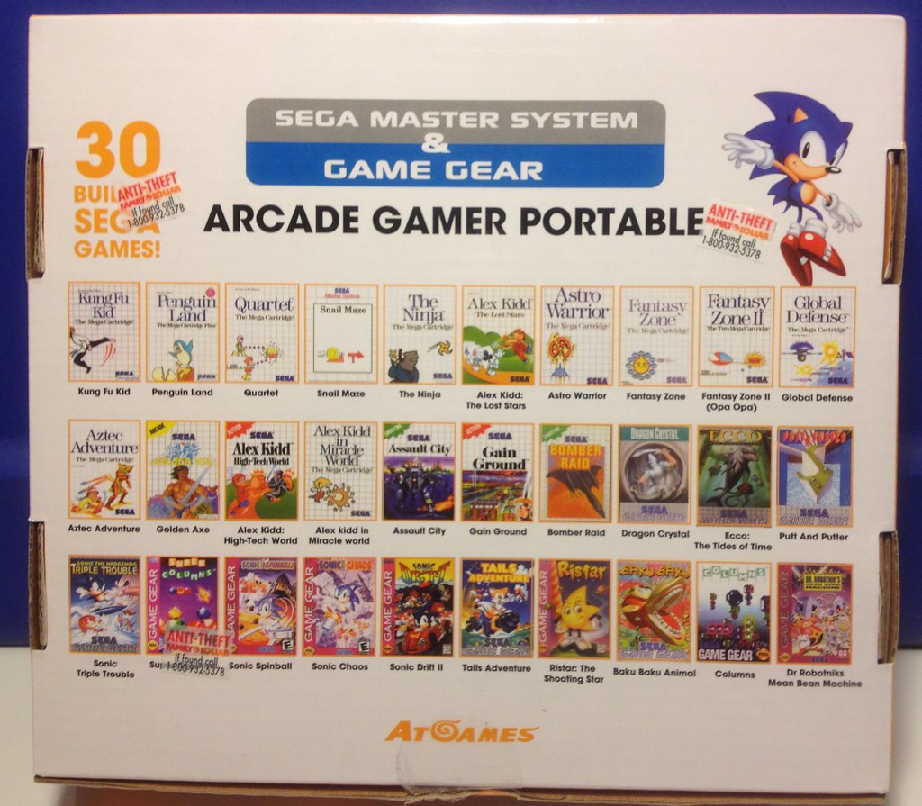 Sega Master System and Game Gear Arcade Gamer Portable Classic