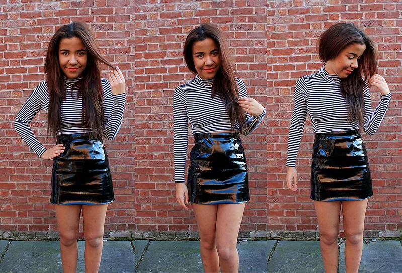 Stripes, Leopard Print and a PVC Skirt | FASHION-TRAIN (799 x 543 Pixel)