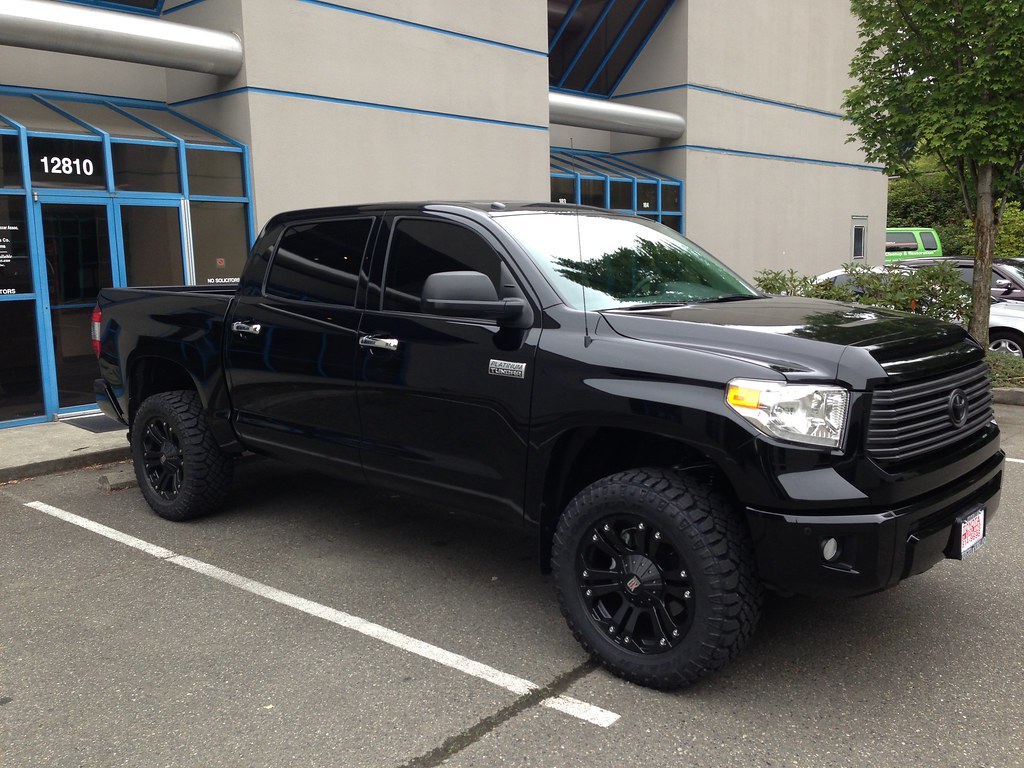 2014 Platinum Attitude Black Leveled with Wheels
