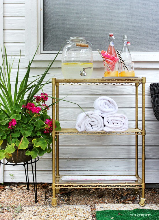 {DIY} Outdoor Bar Cart Top 10 Home Staging Tips