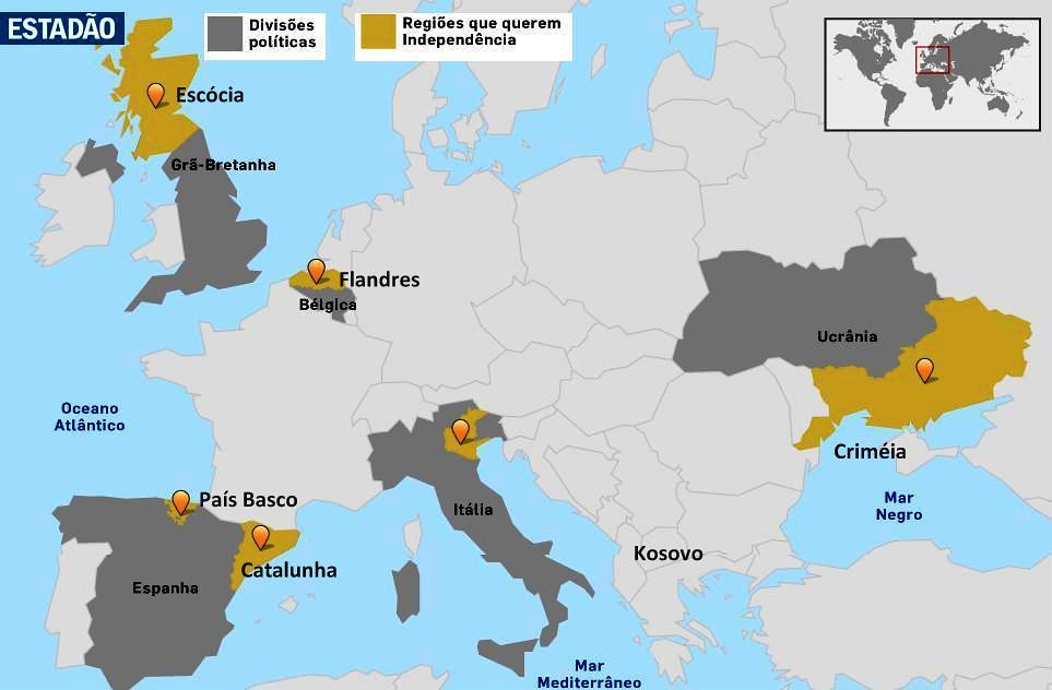 Movimentos Separatistas na Europa Saber Atual