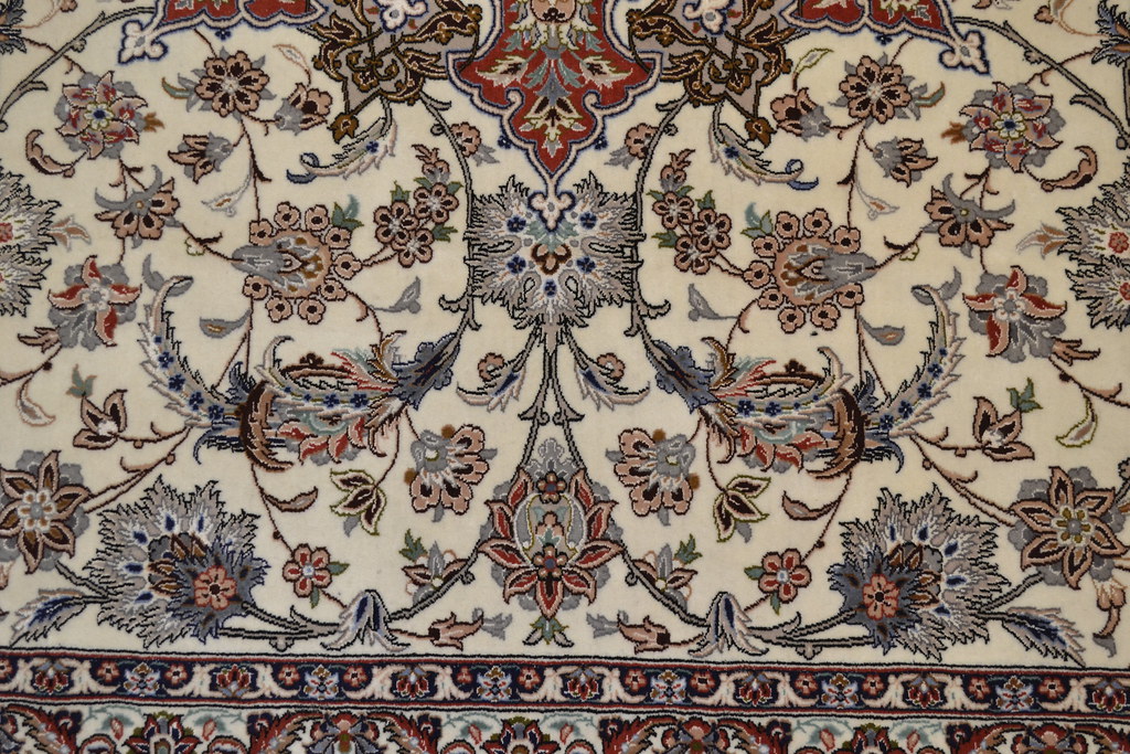 Isfahan 9x12 Silk Persian Rug Item BI5