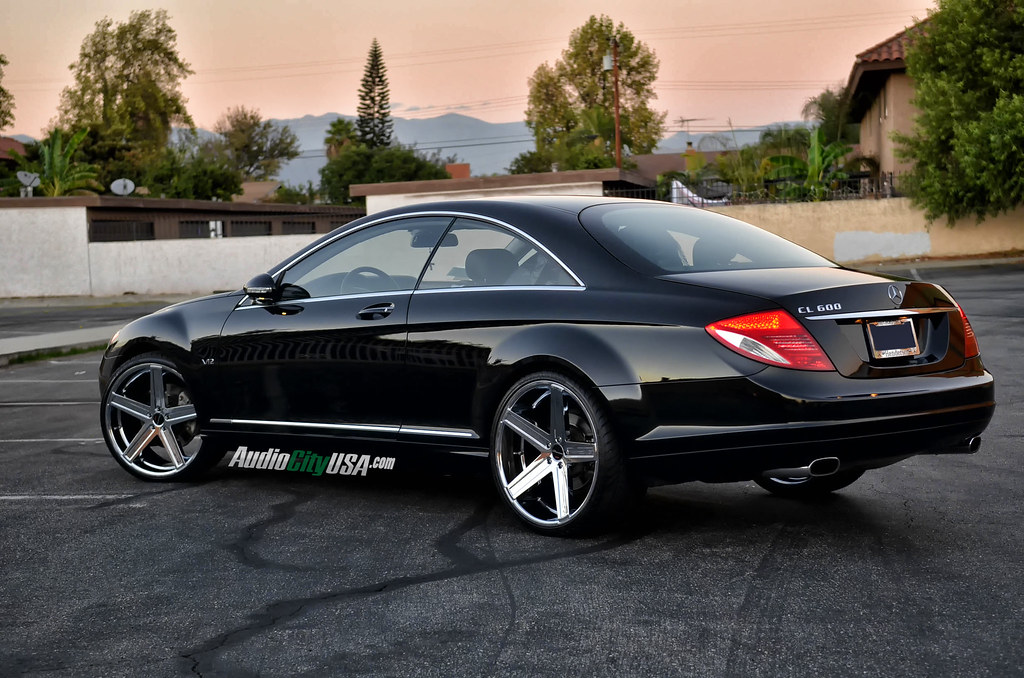 2008 Mercedes Benz CL 600 V12 22" Giovanna Wheels Dramuno 5 Chrome