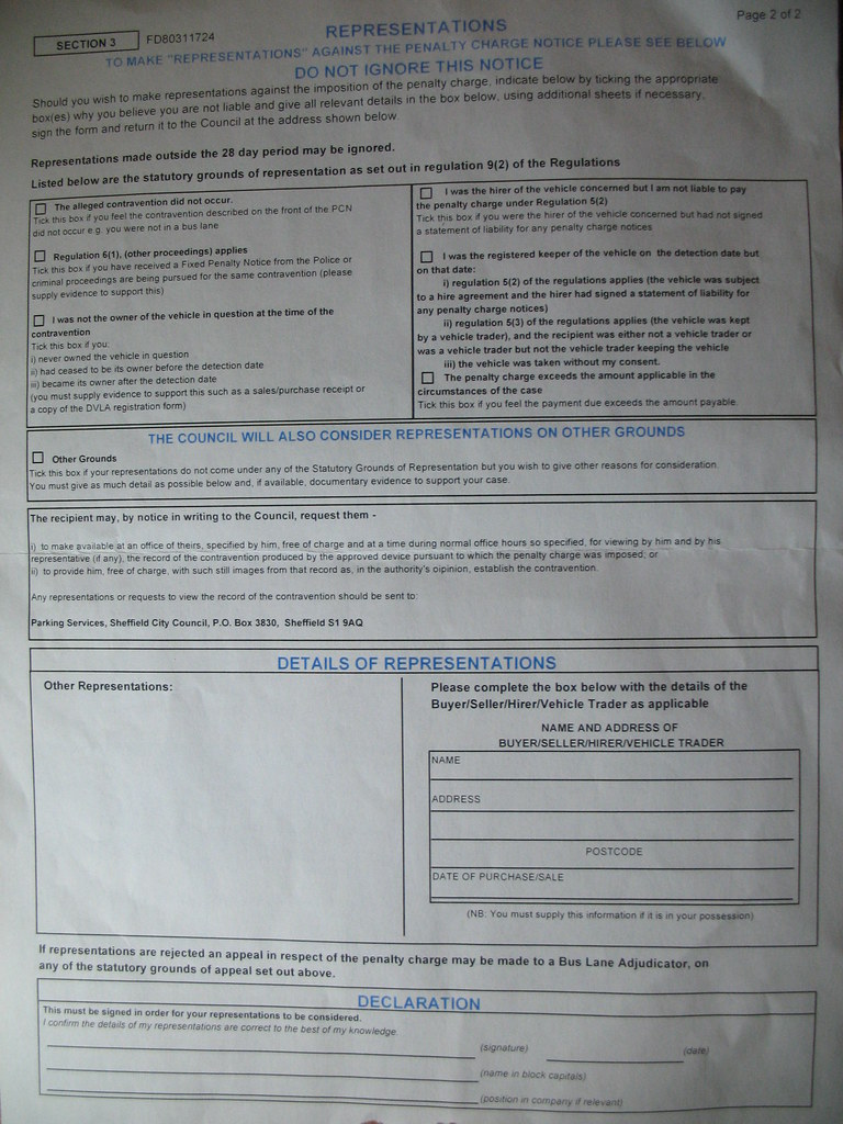 FightBack Forums > Bus Lane Penalty Charge Notice Non Conformity