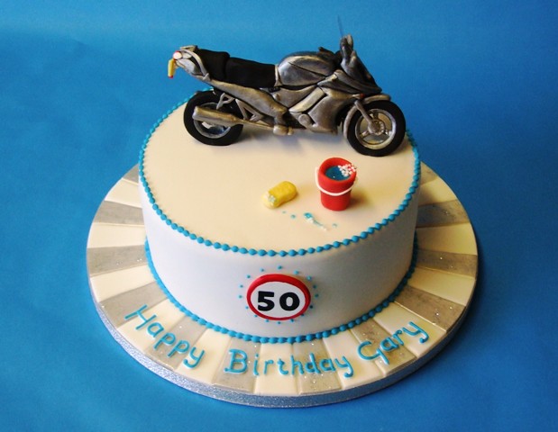 Motorbike 50th Cake Birthday Chocolate cake for a friend. … Flickr