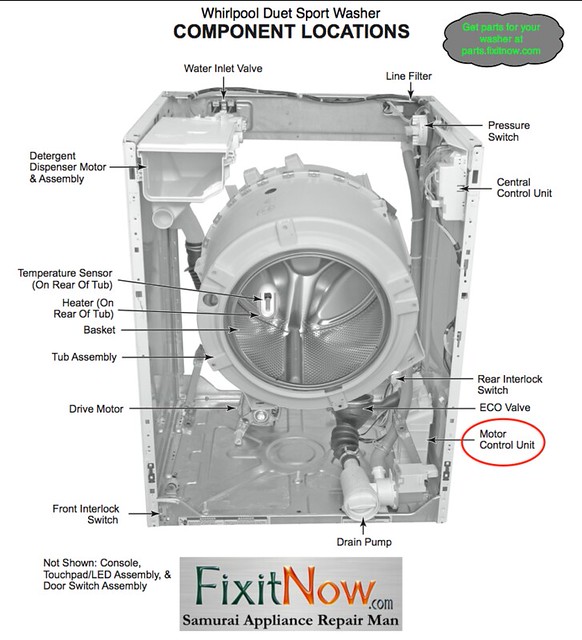 Whirlpool Duet Sport Washer Component Locations Flickr Photo Sharing!