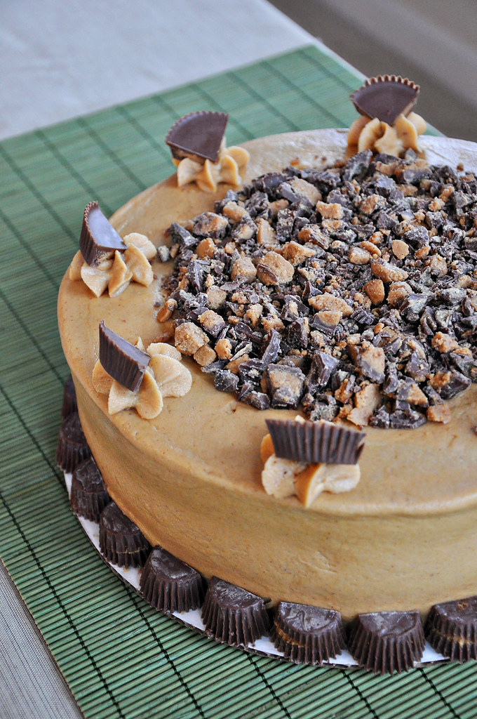 Reese's Cup Chocolate Peanut Butter Cake • Cook Like A Champion