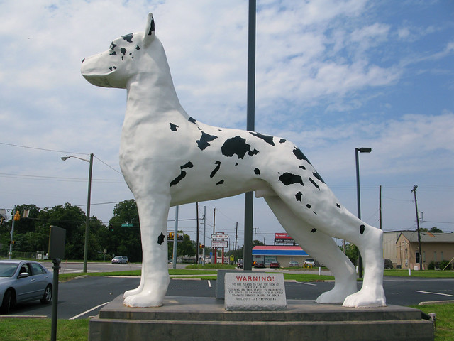 Great Dane statue in Savannah, GA. Flickr Photo Sharing!