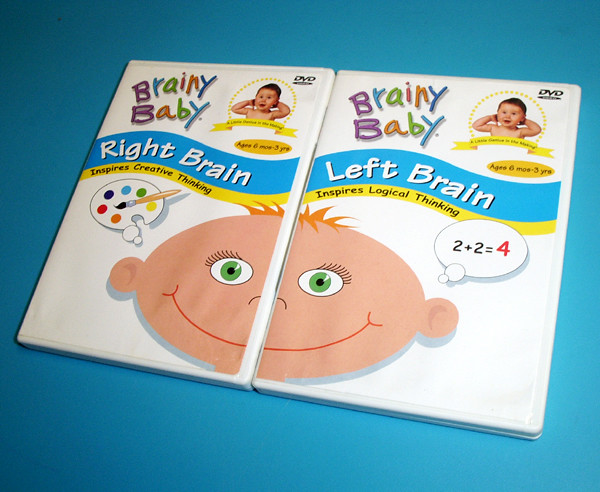 Brainy Baby Left Brain Right Brain 2 DVD Set 19 *HOLD* Flickr