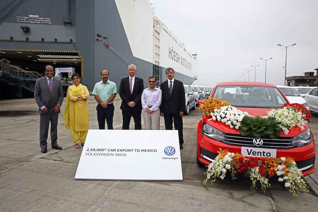 Volkswagen India exports its 2,50,000th car to Mexico Motor World India