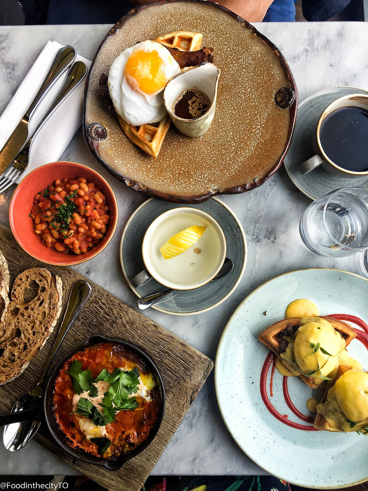 Breakfast at Duck & Waffles London Food Edition GRACE LISA MAY