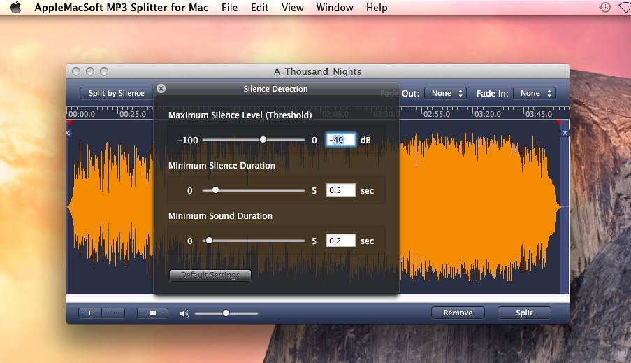 MP3 Splitter 5.0.1 Quick way to split and cut your MP3 files visually macOS NMac Ked
