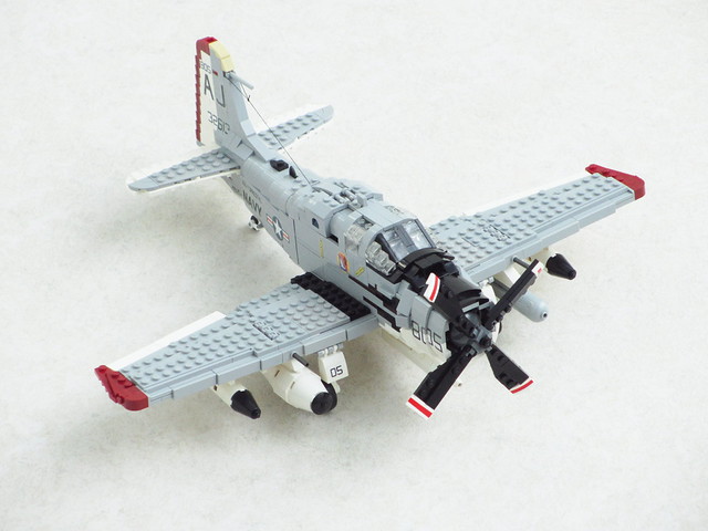 Separate the aircraft from the chaff LEGO U.S. Navy Douglas A1F Skyraider The Brothers Brick