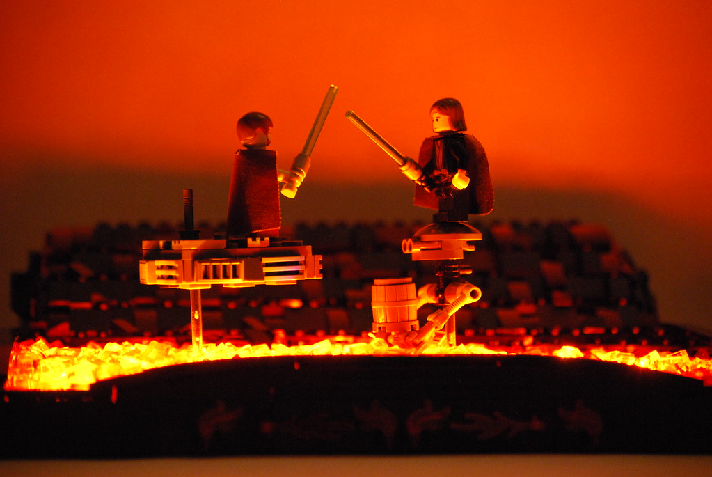 [MOC] Mustafar Duel Anakin VS ObiWan LEGO Star Wars Eurobricks Forums