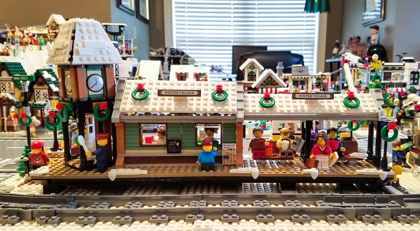 Yet another beautiful LEGO Winter Village display All About The Bricks