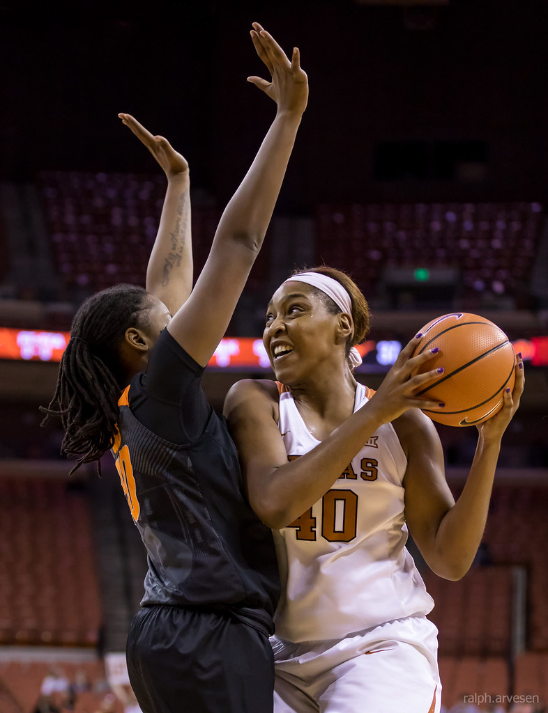 University of Texas Longhorns women's basketball game against Oklahoma State in Austin, Texas
