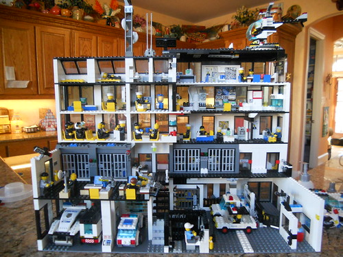 Nice (and Huge) LEGO City Police Station MOC Mostly Bricks
