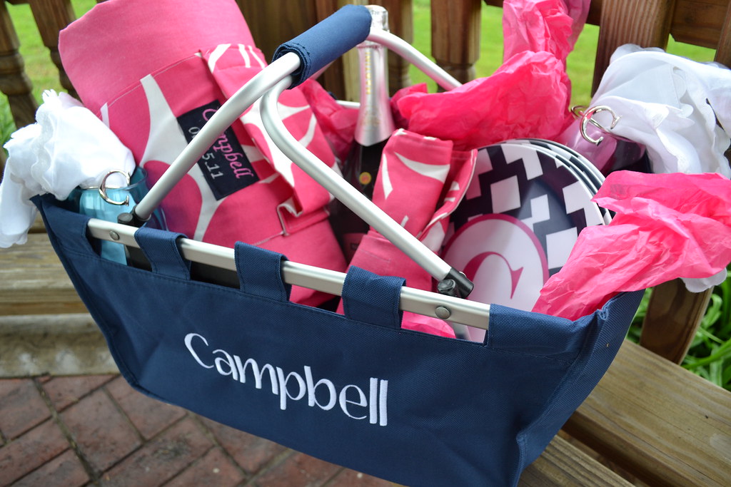 The anatomy of a personalized picnic basket and blanket