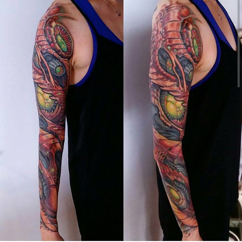 Biomech Sleeve - Jeff Croci @Jeffcroci - San Francisco, Ca #Tattoo #Tattooartist #Tattwho #Ink #Inked #Inkedup #Inklife #Inkedlife #Inklifestyle #Inkedlifestyle #Tattoos #Tattooart #Artist #Biomech #Organic #Biomechanical #Organicmech #Sleeve #Sanfran ... 500_x_500_jpg