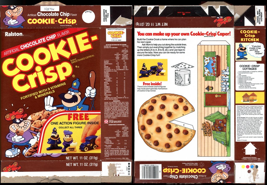 1985 Cookie Crisp Cereal Box Action Figure a photo on Flickriver
