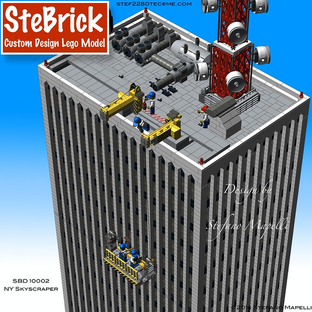 LEGO MOC NY Modular Skyscraper by STEBRICK Rebrickable Build with LEGO