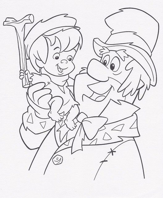 A Christmas Carol Coloring Sheet A Flintstones Christmas Carol coloring sheet, 1995 Flickr Photo