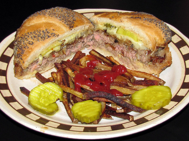 Chee burger, chee burger, fries, Coke no Pepsi! Flickr Photo Sharing!