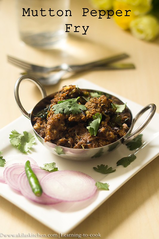 Learningtocook Mutton Pepper fry Easy South Indian Mutton recipes