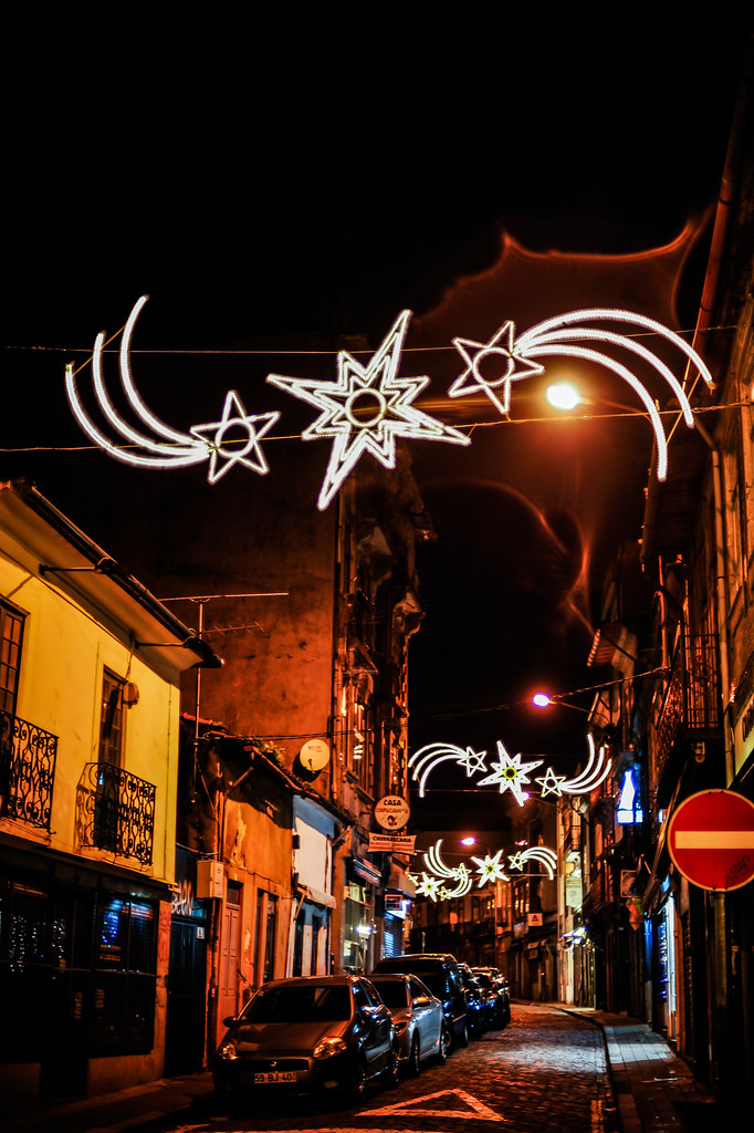 Christmas Lights In Porto • Gail at Large