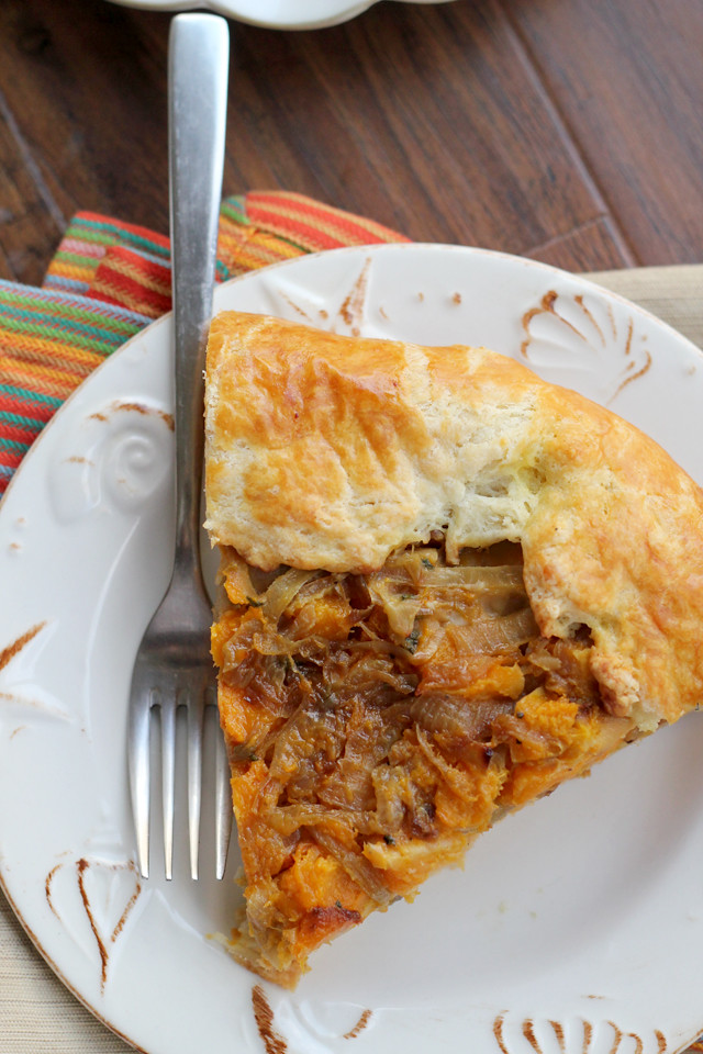 Butternut Squash and Caramelized Onion Galette Joanne Eats Well With