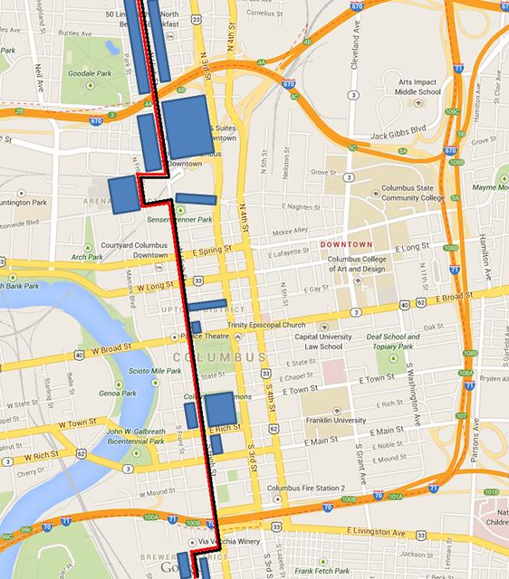 CBUS Circulator — Free Downtown COTA Bus Route