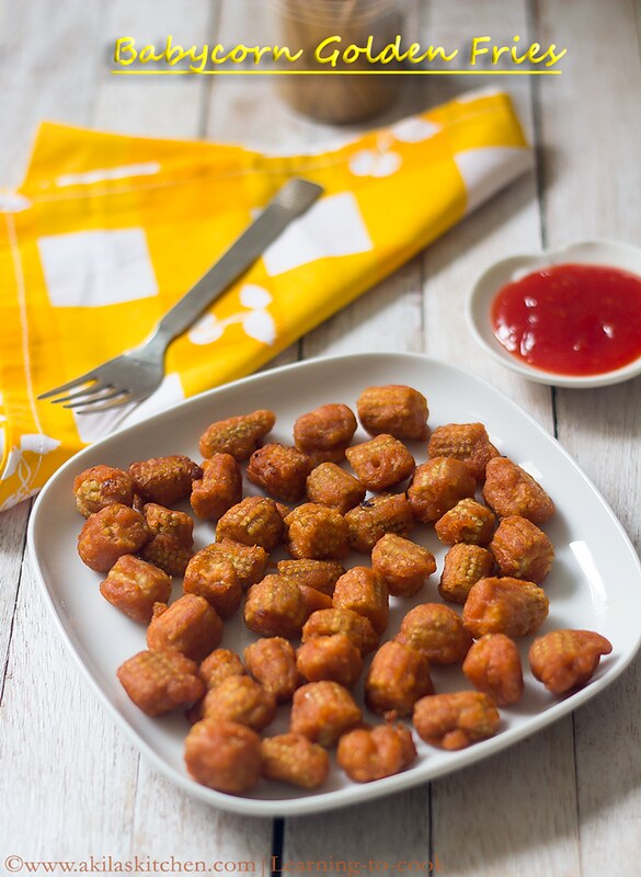 Baby corn golden fry How to make Golden Baby corn fry Baby corn