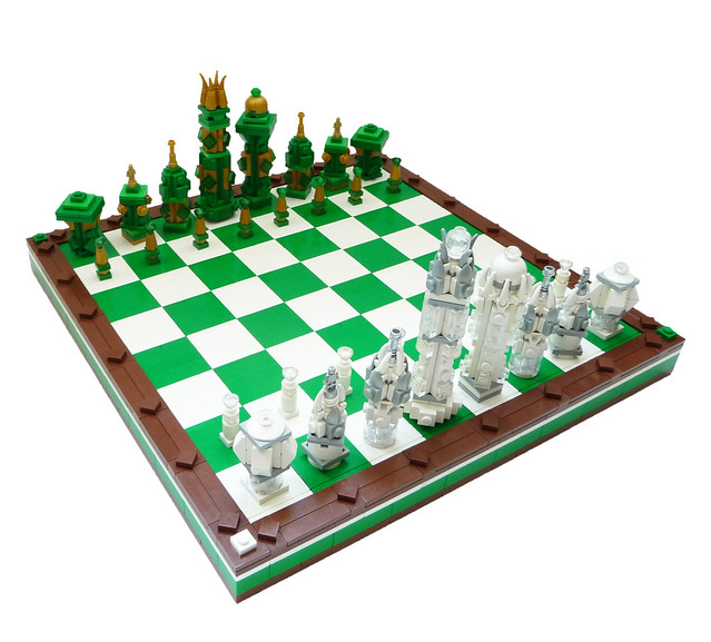LEGO chess set honors The Brothers Brick's 9th Anniversary The