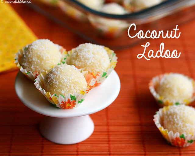 Coconut ladoo recipe (with condensed milk) Easy Diwali recipes Raks