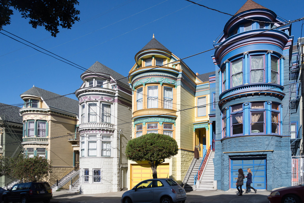 Colors of Haight Haight Ashbury District in San