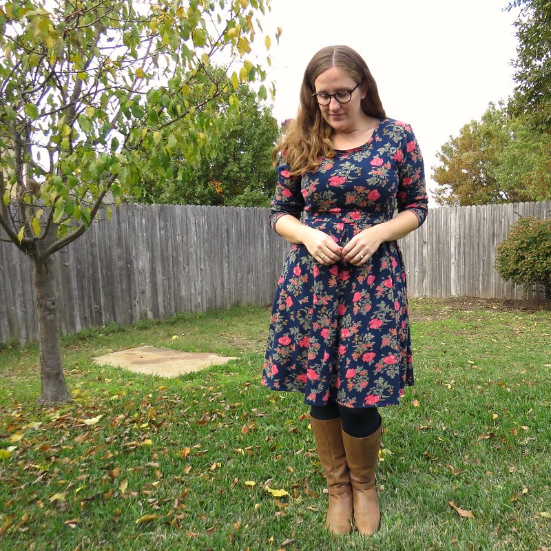 Refashion Coop Fall Flowers Dress