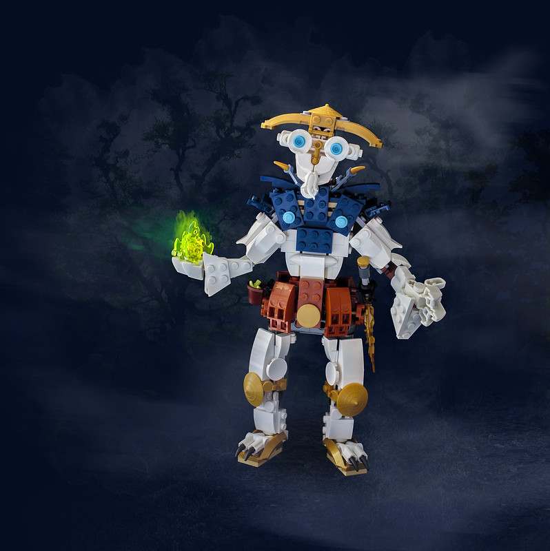 Monkey Wizard Wu (70734 Master Wu Dragon Alternate Build