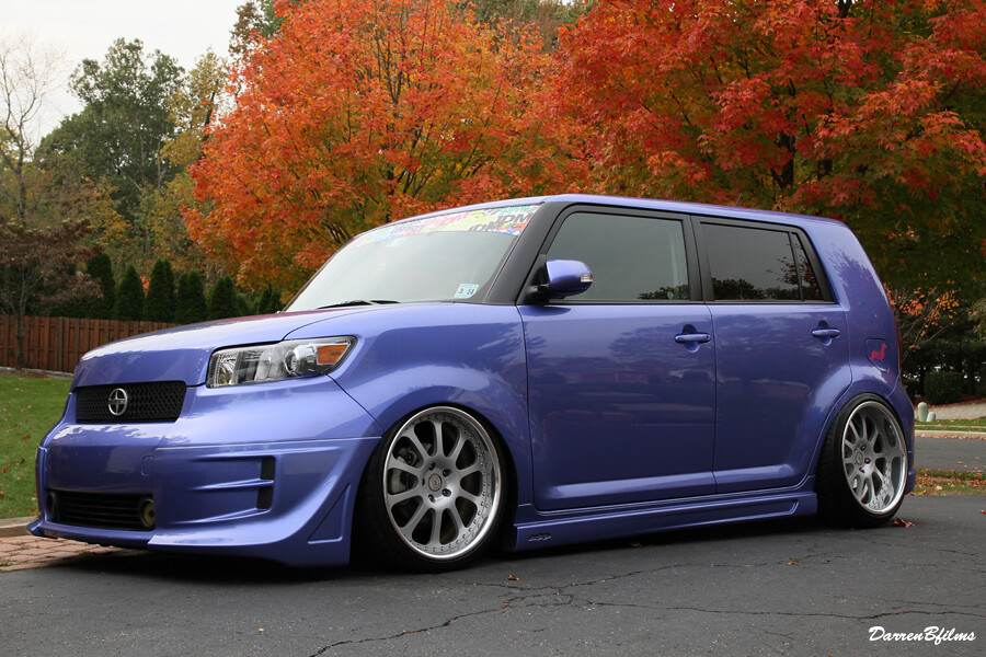 FS NJ 5x114.3 DPE wheels 19x8, 19x10 stanced setup Scion XB