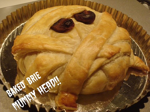 Baked Brie Mummy Head! bake me away!
