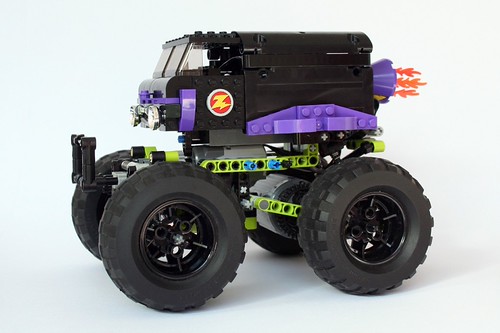 Lego monster truck jumps the shark The Brothers Brick The Brothers Brick