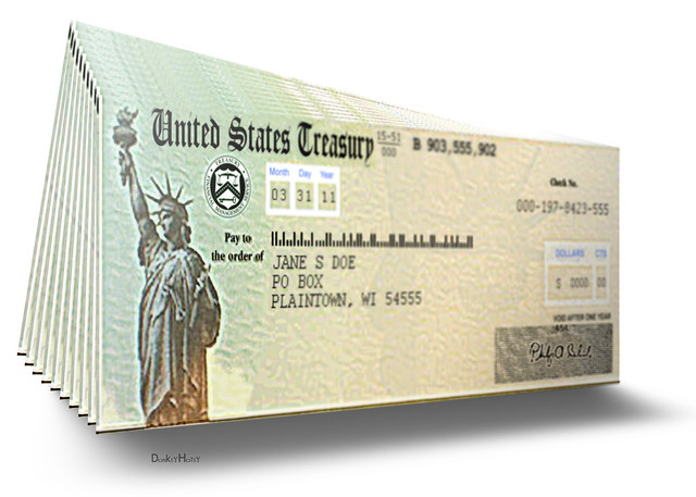US Treasury Checks 3D Illustration Flickr Photo Sharing!